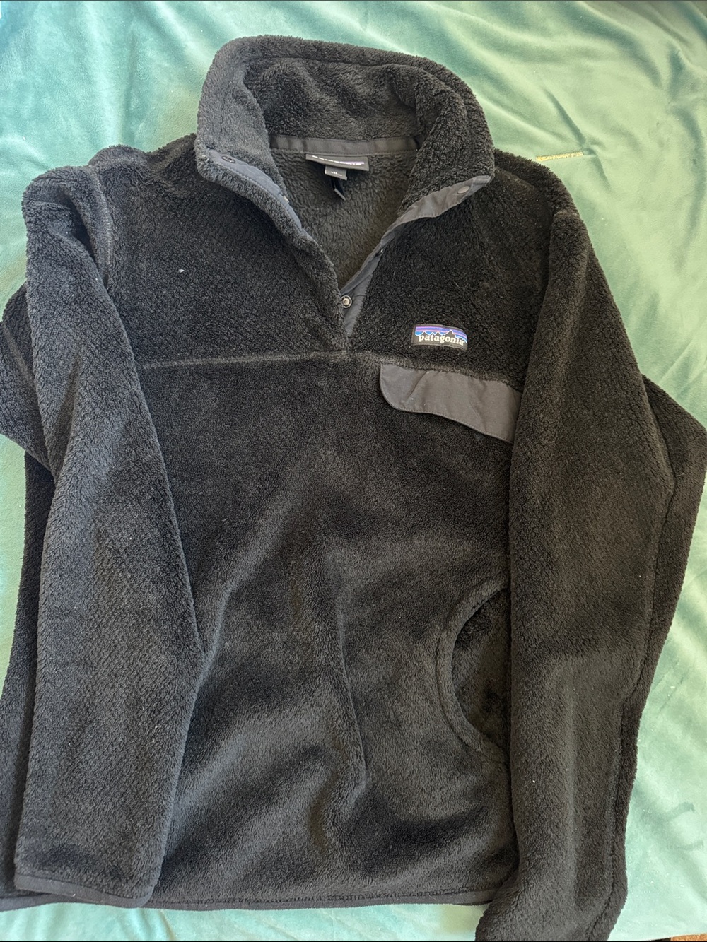 Patagonia Black Fleece Snap-Neck Pullover
